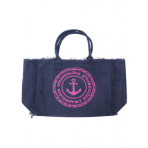 Strandtasche XXL Canvas Bag von Zwillingsherz - Navy -