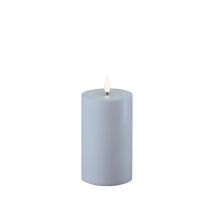 Deluxe Homeart Outdoor-Stumpenkerze staubiges blau D7,5xH12,5cm