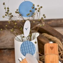 Räder Design Meerkette blau Anker Meer als Worte 90 cm