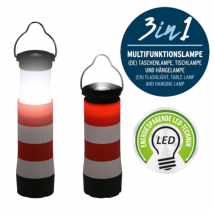 Maritime Taschenlampe Leuchtturm 3in1 Multifunktionslampe ""