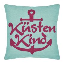 Pad Kissenhülle Küstenkind in aqua/pink 40x40cm