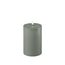 Deluxe Homeart Salbei Green Stumpenkerze D10xH15cm