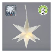 3D LED-Stern - weiß, 12cm