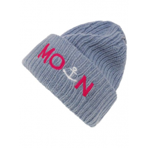 Strickmütze Zwillingsherz "Moin" Hellblau