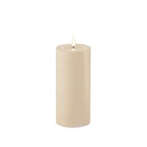 Deluxe Homeart Outdoor-Stumpenkerze staubiges Sand D7,5xH15cm