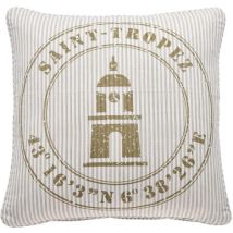 Pad Kissenhülle OCEAN Saint Tropez  beige weiß gestreift