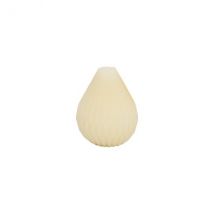 Kerze Regentropfen Höhe 10,0 cm - in creme