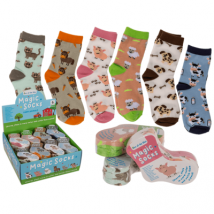 Magische Kindersocken Farmtiere - in sechs Variationen Esel