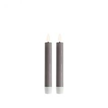 Deluxe Homeart graues Stabkerzen-Set H15cm