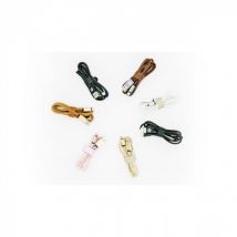 Concept 18 Nylon-Ladekabel 2 in 1 für IOS und Android in schwarz