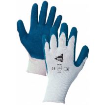 Lot de 12 paires de gants enduction latex bleue MM014