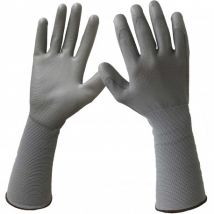 Lot de 12 paires de gant polyuréthane gris MF203