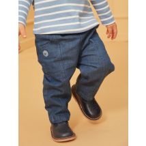 Pantalon En Denim Bleu Avec Découpes - 9 Mois - Garçon - Sergent Major