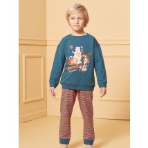 Pyjama En Molleton Gratté Animaux De La Forêt - 9 Ans - Garçon - Sergent Major