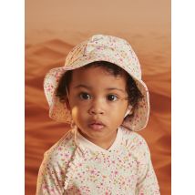 Chapeau Anti-uv Écru À Imprimé Fleuri - 1 - Fille - Sergent Major