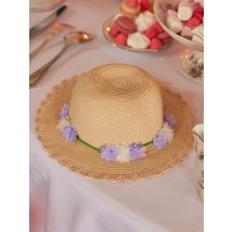 Chapeau De Paille À Fleurs - Taille 2 - Fille - Sergent Major