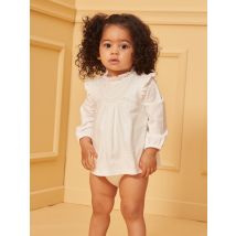 Blouse-body Écrue À Volants - 6 mois - Fille - Sergent Major
