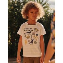 T-shirt Écru À Motifs Animaux Et Plantes Du Désert - 6 ans - Garçon - Sergent Major