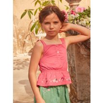 Blouse Rose Brodée - 7 ans - Fille - Sergent Major