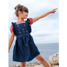 Robe En Jean À Motifs Brodés Enfant Fille - 8 ans - Sergent Major