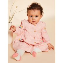 Robe Vintage Rose Et Blanc En Seersucker - 18 mois - Fille - Sergent Major