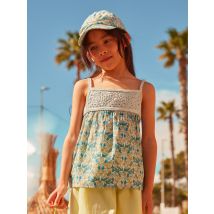 Débardeur À Dentelle Vert À Fleurs - 10 ans - Fille - Sergent Major