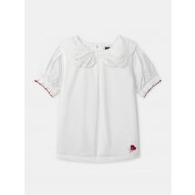 Blouse Blanche À Col Noué Et Manches Bouffantes Fille - 7 ans - Sergent Major