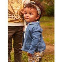 Cardigan Bleu Marine Esprit Veste À Patchs Fleurs - 12 mois - Fille - Sergent Major