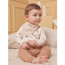 Ensemble Haut, Pantalon Et Bandana Noisette Et Écru - 9 mois - Garçon - Sergent Major
