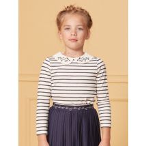 T-shirt Marinière Bleu - 11 ans - Fille - Sergent Major