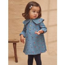 Robe En Denim Avec Col Claudine - 6 mois - Fille - Sergent Major