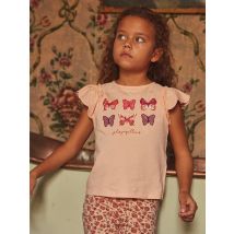 T-shirt Rose Papillon - 8 ans - Fille - Sergent Major
