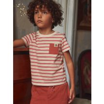 T-shirt Terracotta À Poche - 3 ans - Garçon - Sergent Major