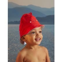 Chapeau De Bain Anti-uv Rouge Réversible À Animation Pinces 3d - Taille 1 - Sergent Major