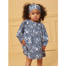Robe Bleu Et Blanc À Imprimé Fleuri - 6 mois - Sergent Major