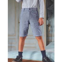 Bermuda Bleu Broderie - 3 ans - Garçon - Sergent Major