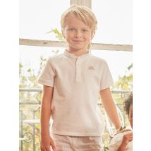 Polo Blanc Col Mao - 6 ans - Garçon - Sergent Major