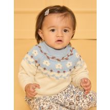Pull Jacquard Fleurs - 6 mois - Sergent Major