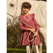 Robe Gaze De Coton Brodée - 9 ans - Sergent Major