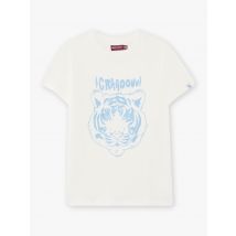 T-shirt Écru Et Bleu Clair À Motif Tigre Texturé Enfant Garçon - 2 ans - Sergent Major