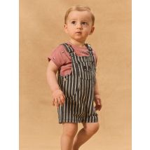Grey Short Dungarees - 6M - Sergent Major