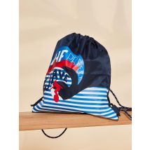 Blau-weiß Gestreifter Rucksack - TU - Polyamid - Sergent Major