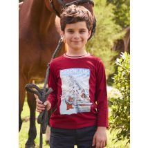 Burgundy Tee Shirt Ls - 8A - Sergent Major