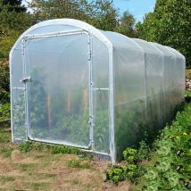 Serre de Jardin à Bords Droits robuste Ø 32 - 14m2 à ourlet - 2,30m x 6m