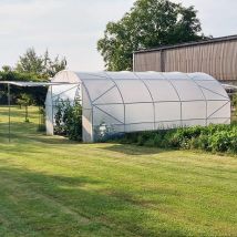 Serre de Jardin à Bords Droits robuste Ø 40 - 37.5m2