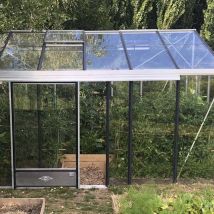 Serre de jardin en verre contemporaine - Grande taille - 3,80 x 4,57m (17,4m2)