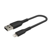 Belkin USB-A auf Lightning Kabel geflochten Schwarz USB-A auf Lightning 0,15m