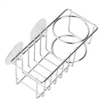 2er-Set 2 in 1 Spülbecken Caddy  Größe 18 5x9 5x9 3 cm Silber