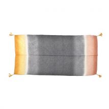Plissee Schal mit Quasten und Farbverlauf  180x90cm  grau