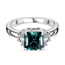 RHAPSODY AAAA Pirineu Lagunen Turmalin und VS Diamant Ring in 950 Platin - 2 72 ct.